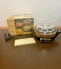 Vintage 1978 Oster 579-06B Egg Cooker Poacher Open Box Unused w/ Box picture