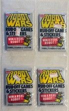 1985 Fleer Robot Wars - FOUR 4x Sealed Wax Packs (random sample) +Sealed Baggies picture