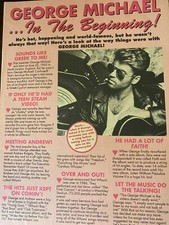George Michael, Full Page Vintage Pinup picture