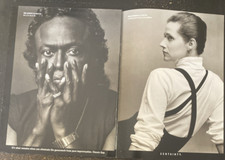 Gap print ad 1989 vintage 80s Broadway & Musical Icons Miles Davis Laura Dern picture