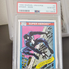 Impel 1990 Marvel Universe Spider-Man #2 PSA 10 Gem Mint Cert 70119836 picture