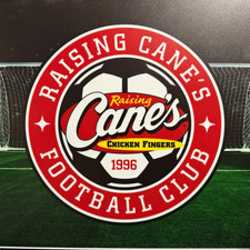 Raising Cane’s Canes Chicken Fingers Football Club FIFA Soccer Acrylic Sign picture