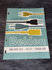 1962 Belden Catalog ~ C62 - Power cables Cords ~ Electronic equipment LOC F picture