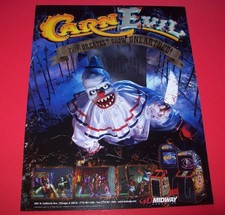 JOB LOT 5x Original NOS Midway Carn Evil Arcade Flyers Wholesale Dealer Lot Bulk picture