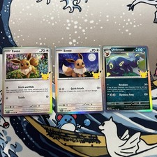 Pokémon 30th anniversary Umbreon 091/128 + Eevee 116/128 118/128 picture