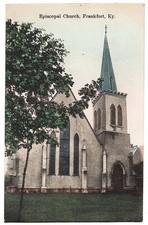 Frankfort KY - Episcopal Church mailed 1910 antique postcard picture