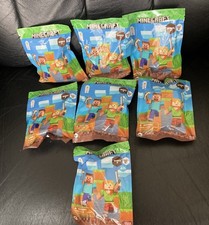 LOT OF 7 Minecraft Blind Bag Mini Figure Stamper Series 2, BRAND NEW IN PACKAGES picture