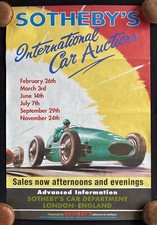 Sotheby's London International Car Auctions Poster  picture