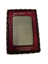 1950s Zippo Original Windproof Lighter Silver-Tone w/ Original Box Bradford, PA picture
