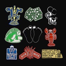 9x Lot Vtg Novelty Magnet Rubber Flexible Fridge  '70s picture