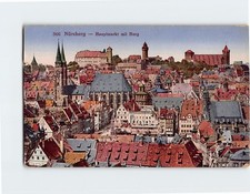 Postcard Hauptmarkt & Nuremberg Castle Nürnberg Germany picture