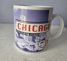 Vth 1998 Starbucks Chicago Landmarks City 20 oz Coffee Mug Cup BIG PURPLE  picture
