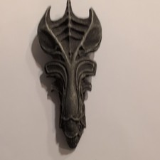 Signed Randy Bowen 1991 Alien Queen Head Pinback Pin Button picture