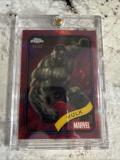2025 Topps Marvel Chrome Hulk  04/62 Blue And Red Spider Web Parallel 🔥🔥 picture