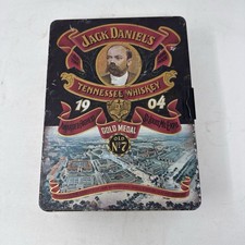 Vintage Jack Daniels 1904 Gold Medal No.7 Tennessee Whiskey Large Tin Box Hinged picture