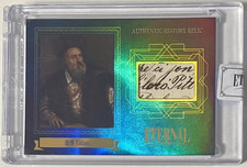Titan Portrait Card 2024 Eternal Blue Refractor #D 34/75 Cut Relic Patch Slabbed picture