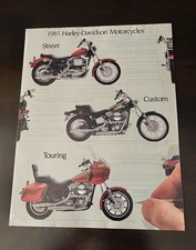 1985 Harley-Davidson Factory Full Line Sales Brochure And Poster Collectible picture