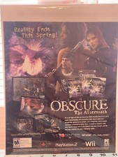 2007 Obscure The Aftermath Video Game Ad PS2 Wii PC Vintage Horror Ephemera picture