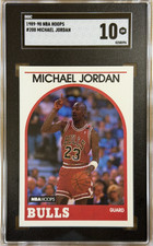 1989-90 NBA HOOPS #200 MICHAEL JORDAN SGC 10 GM picture