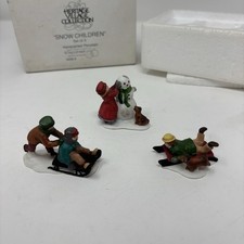 Dept 56 Snow Children Heritage Village Collection Set 3 #5938-2 w/Box picture
