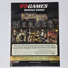 Kingdom Under Heroes Microsoft Xbox EB Games Voucher Print Ad/Poster Promo Art picture