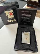 ZIPPO 2007 75 YEARS ANNIVERSARY 1932-2007 LIGHTER SEALED IN BOX #698 picture