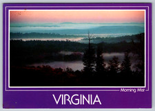 c1990s Blue Ridge Mountains Morning Mist Virginia Cards Unlimited Postcard picture
