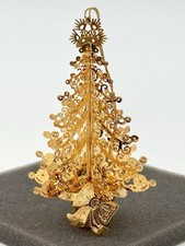 Fabulous Vtg 2003 Danbury Mint 23K Gold Christmas Ornament O’ Christmas  Tree picture