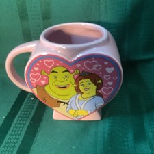 Silver Buffalo Shrek Heart Faced Ceramic Coffee Mug 21 Ounces Dreamworks picture