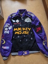 Disney MICKEY Daytona 500 Jacket JH DESIGNS Size xl Purple picture