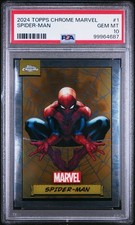 2024 Topps Chrome Marvel Spider-Man #1 PSA GEM MINT 10 🔥 picture