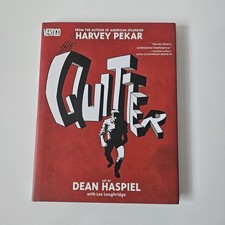 SIGNED The Quitter HARVEY PEKAR Dean Haspiel 1st Edition HCDJ 2005 Vertigo OOP picture