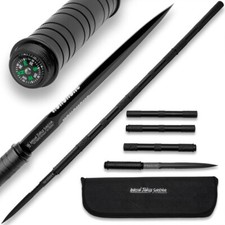 Amazon Jungle Survivor Break-Down Spear and Carrying Case | Black Oxide Finish picture