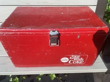 Coca-Cola Metal Vtg “Thinks Go Better W/ Coke” Cooler Bottle Opener W/Tray picture