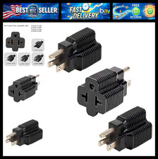 (3pcs 4 in 1 AC T Blade Power Adapter, 15 Amp Household AC Plug to 20 Amp T Adap picture