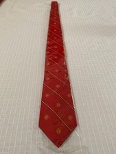 Knights of Columbus 100% mulberry silk, hand-made red tie, 61