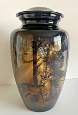 Silent Goodbyes Gone Hunting Cremation Urn 10 Inch NEW picture