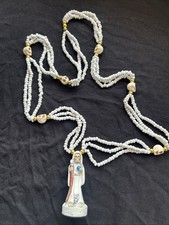 Collar Mazo Santa Muerte Blanco (3 Hilos) Preparado picture