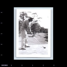 Old Vintage Photo MEN ON GOLF COURSE GOLFING picture