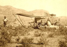 Wild West Cowboy Chuck Wagon PHOTO Old West Chuckwagon Camp 1880s Great Plains picture