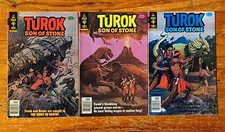 Gold Key Turok Son of Stone Lot of 3 #122 #123 #124 Bronze Age Vintage Comics picture