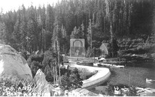 Echo Lake California CA Dam & Boat Landing - Reprint picture