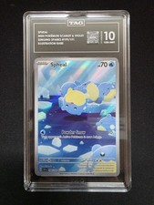 TAG 10 Pokemon TCG: Spheal #199/191 Surging Sparks Illustation Rare PSA picture