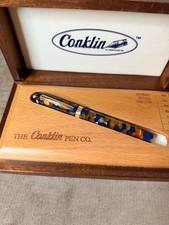 CONKLIN SPECIAL RESERVE NOZAC WORD GAUGE- NOS/LTD EDITION W 18 KT. GOLD NIB/TRIM picture