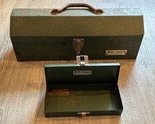 Vintage Hip Roof SK Tool Metal Toolbox w/ Tray USA+ Bonus SK Socket Box picture