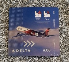 Delta Airline Pilot Trading Card #75.  Olympic Livery LA28.  Release 7/16/2026 picture