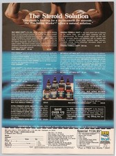 1989 Steroid Solution Ultimate Body Builidng Package Dibencozide VTG Print Ad picture