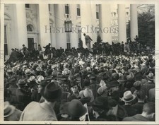 1936 Press Photo Crowd During President Roosevelt's Victory parade In Washington picture