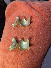 Vintage  Mouse Shaped Trinket Trays  Plated With 24 K Gold picture