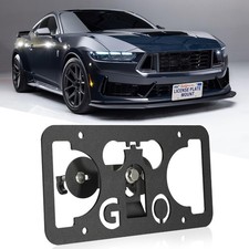 No Drill Front Bumper License Plate Mount Compatible with Ford Mustang 2015-2... picture